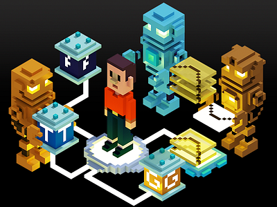 Voxel Art the man and the internet