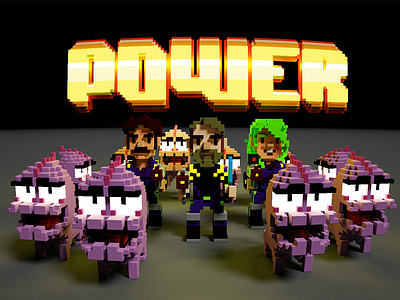 POWER Voxel boardgame power voxel