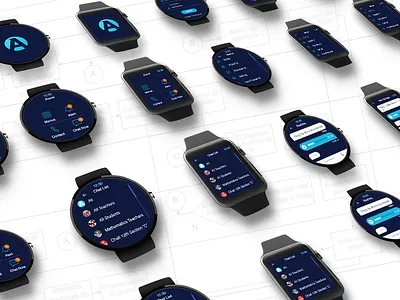 Smart watch Application cards sorting brainstorming flow chart graphic design icon design information gathering mobilesmart watch application product user research prototyping storyboard user personas visual design