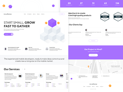 Incoalliance Landing Page branding design dribbble home page illustration landing landing page logo typography ui web