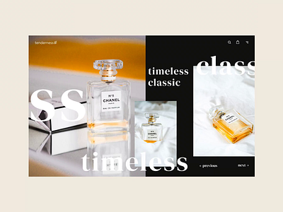 Chanel fragrance homepage animation animation branding design dribbble fashion fragrance motion motion design style typography ui web