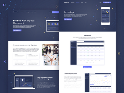 Edelborn.ai design design dribbble illustration ui web