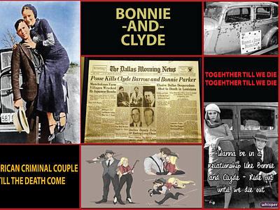 Bonnie and Clyde graphic design