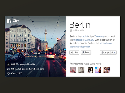 Facebook City - Berlin berlin city facebook ui