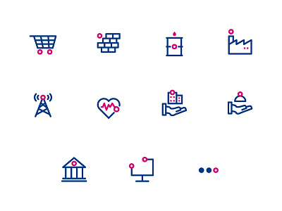 icon set sector @duotone @icon @icon set @iconography @sector @trading @ui