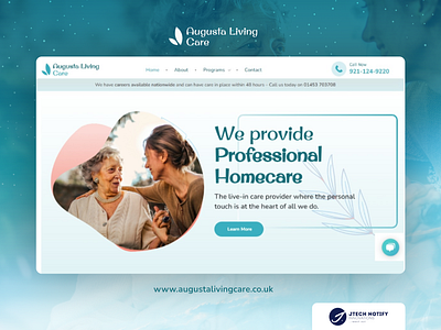 Augusta Living Care (Website) branding logo web design website design wordpress