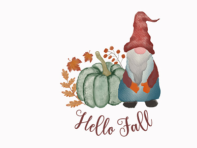 Autumn watercolor clipart