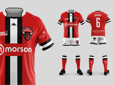 Salford Red Devils kit 2021 sports branding sports design sports logo sports uniform