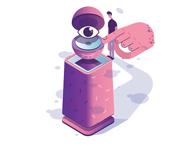 lost in dreams character illustration isometric vector