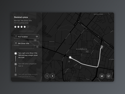 Daily UI #020 - Location Tracker black daily daily ui dailyui gps location maps navigator tracker ui ux web