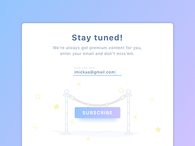 Daily UI #026 - Subscribe