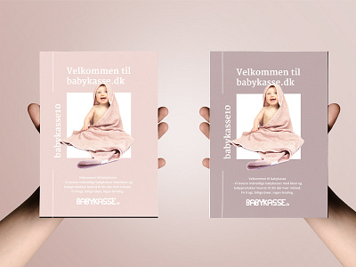 Babykasse.dk A6 flyer layout - Version 1 & 2