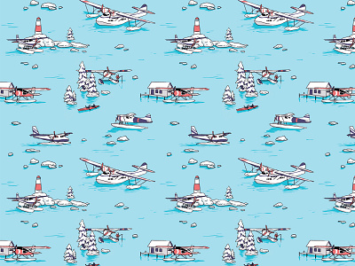 Water planes pattern