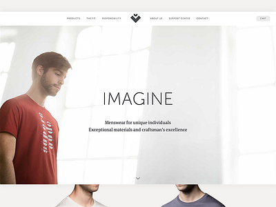 Vintisis Homepage apparel clean ecommerce logo meta serif minimal museo sans products responsive shop shopify t shirt