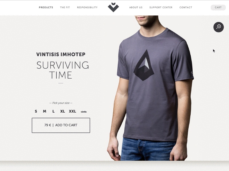 Vintisis product zoom animation css3 ecommerce gallery gif product t shirt zoom