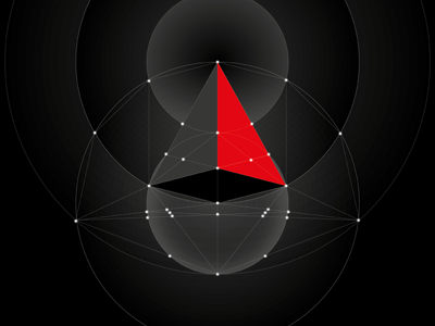 Kraftwerk Pyramid circle geometric geometry intersection music pyramid red space stars triangle