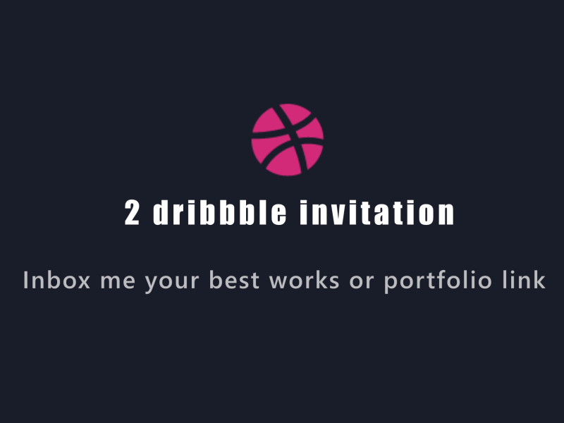 Dribbble Invitation dribbble invitation