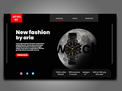 watch website landing page design animation branding graphic design ui webdesign websitedesign