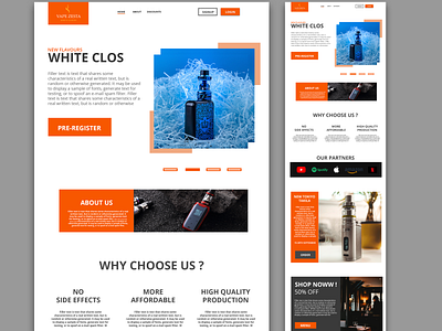 E-CIGARETTE WEBSITE DESIGN