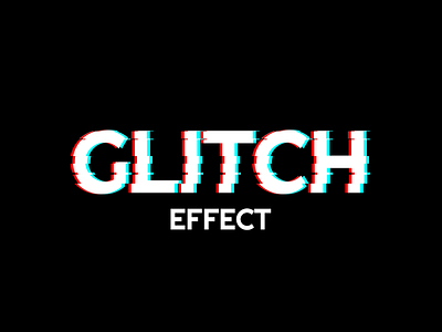 Glitch Effect Text animation branding bubble custom design glitch graphic design handmade illustration logo motion graphics text typography
