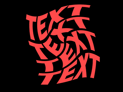 Typography Text unique
