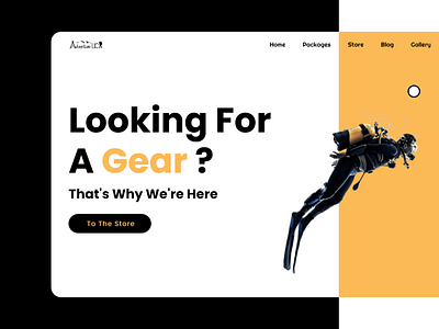 Travelling Gear Renting Website Landing Page