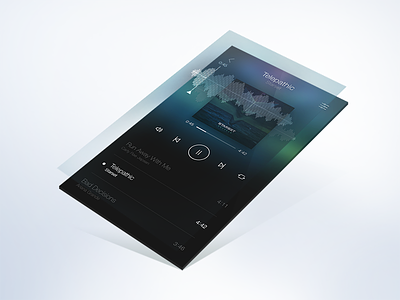 Music Playlist app color design detail gui ios list mobile music ui