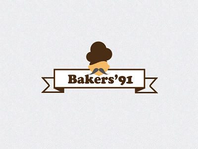 Bakers bakery brand chef chefs cap cooper illustration logo mustache