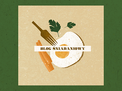 Blog Śniadaniowy - logo blog breakfast cook cooking egg health poland procreate warsaw