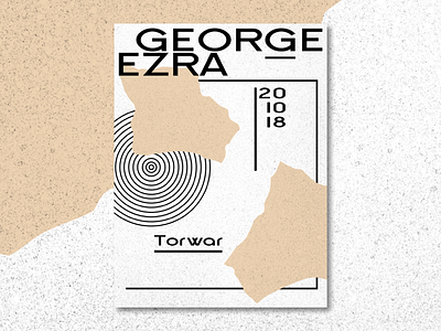 George Ezra - concert promo / Warsaw concert george ezra music poland poster shapes show vector warsaw