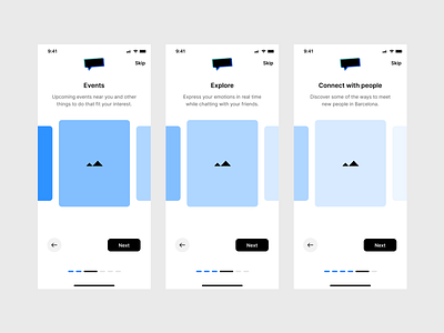 Onboarding Process app branding design login mobile onboarding site ui ux