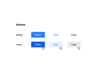 Buttons on Design System app button buttons design design system input site states ui ux web