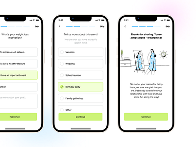 Walkthrough Onboarding acid app app store branding color design eating habits healthy iphone iphone 13 iphone 13 pro lunch mindfulness onboarding site space ui ux walkthrough