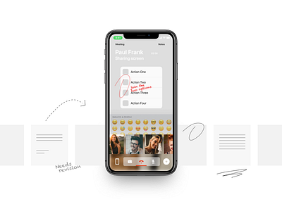Sharetime App to Share Mobile Screen app call conference facetime ios iphone iphone x notes screen share ui ux