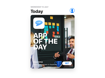 Sharetime App of the Day app call conference facetime ios iphone iphone x notes screen share ui ux