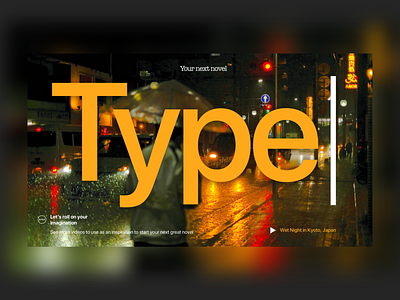 Your Next Novel ™ app branding cards design gallery home illustration mockup redesign site type typography ui ux video web website