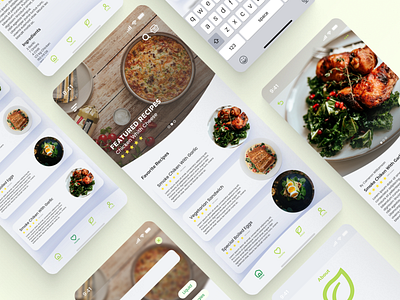 Food Recipes App app design graphic design mobile mobile app ui uidesign uiux ux