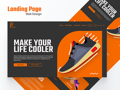 Landing Page Web Design app design landingpage ui uidesign uiux web wedesign
