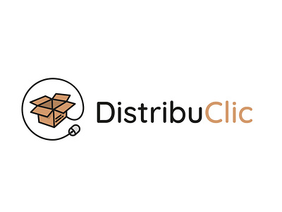 DistribuClic Logo branding design flat design icon illustration logo logo design