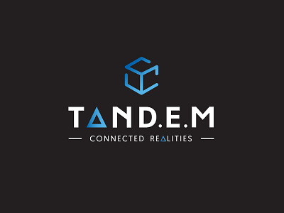 Tand.e.m Logo branding cube design flat design illusration logo modern triangle video game