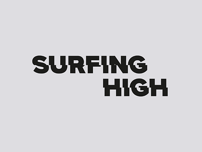 Surfing high logo branding design graphic design logo logo design surrealism vector