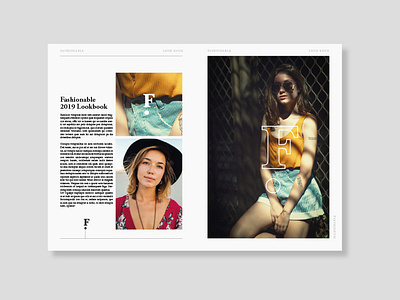 Fashionable Lookbook belfast design dribble editorial design graphicdesign layout layoutdesign