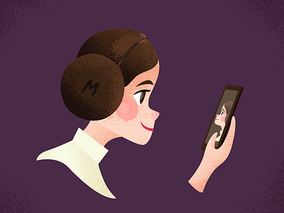 Princess Leia illustration