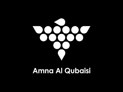 Amna Al Qubaisi bird logo circle logo dot logo falcon falcon logo logo