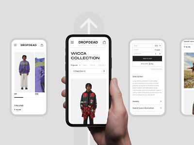 DROP DEAD || E-commerce Redesign || Mobile Products page