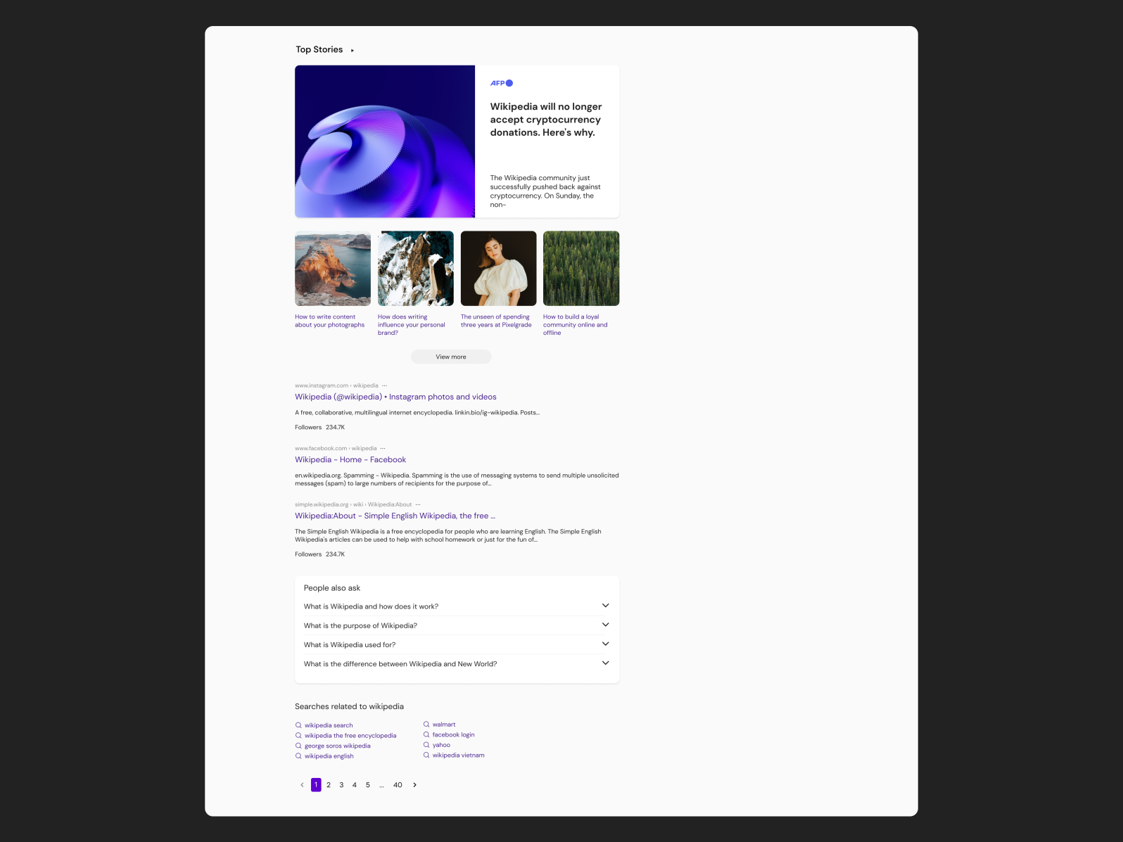 YAHOO Website Redesign Seach Results Below The Fold By Serge   Dribble Yahoo 4 