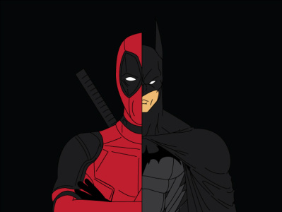 #batman #deadpool animation graphic design