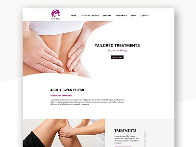 NEW website design in progress graphic design physio website design