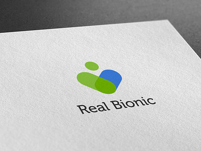Разработка логотипа Real Bionic branding design logo