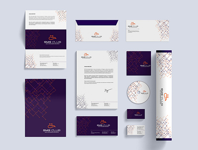 Фирменный стиль для SMS Club branding design